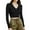 Black, variant on Vetement Femme ete 2025 Women's Sexy Button Down Neck V Neck Casual Long Sleeved Knitted Base Shirt Ladies Shirt Long Sleeve Exercise Women Loose Soft Women Loose Casual Tee Shirts Men Sleeved S