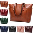 thumbnail image 2 of Women Handbag Vintage Large Capacity Fashion Simple Tote Handbag Shoulder Bag, 2 of 10