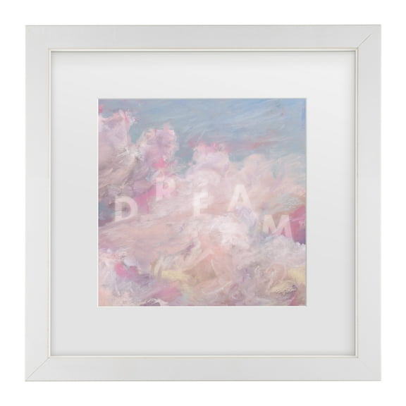 Lisa Audit 'Daydream Pink 04' Matted Framed Art