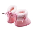 thumbnail image 4 of Lovebay Baby Girls Bowknot Bandage Cotton Booties First Walkers Outdoor Snow Shoes Toddler Warm Boots, 4 of 8