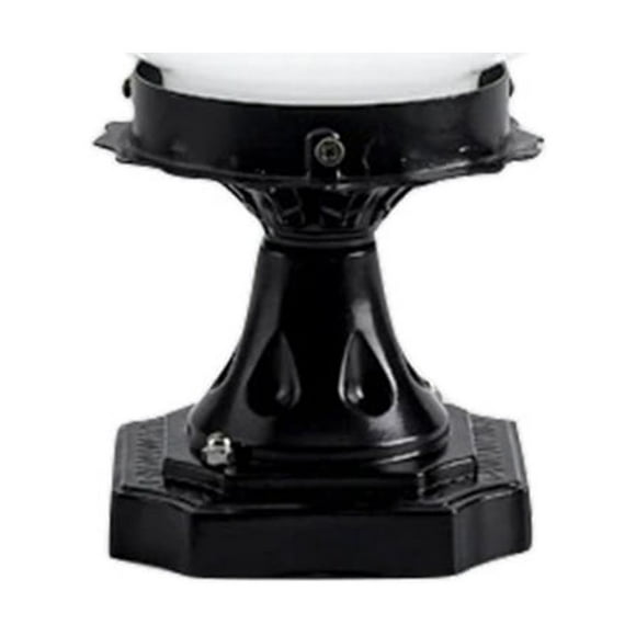 Minkissy White Outdoor Post Light Fixture with Glass and Aluminum for Decoration in Patio and Porch 60.0 cm