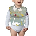 thumbnail image 6 of Hirioo Cute Farm Birds for Baby Waterproof Pocket Bib Adjustable Closed for Babies Toddlers with Large Pocket 6-24Months, 6 of 8