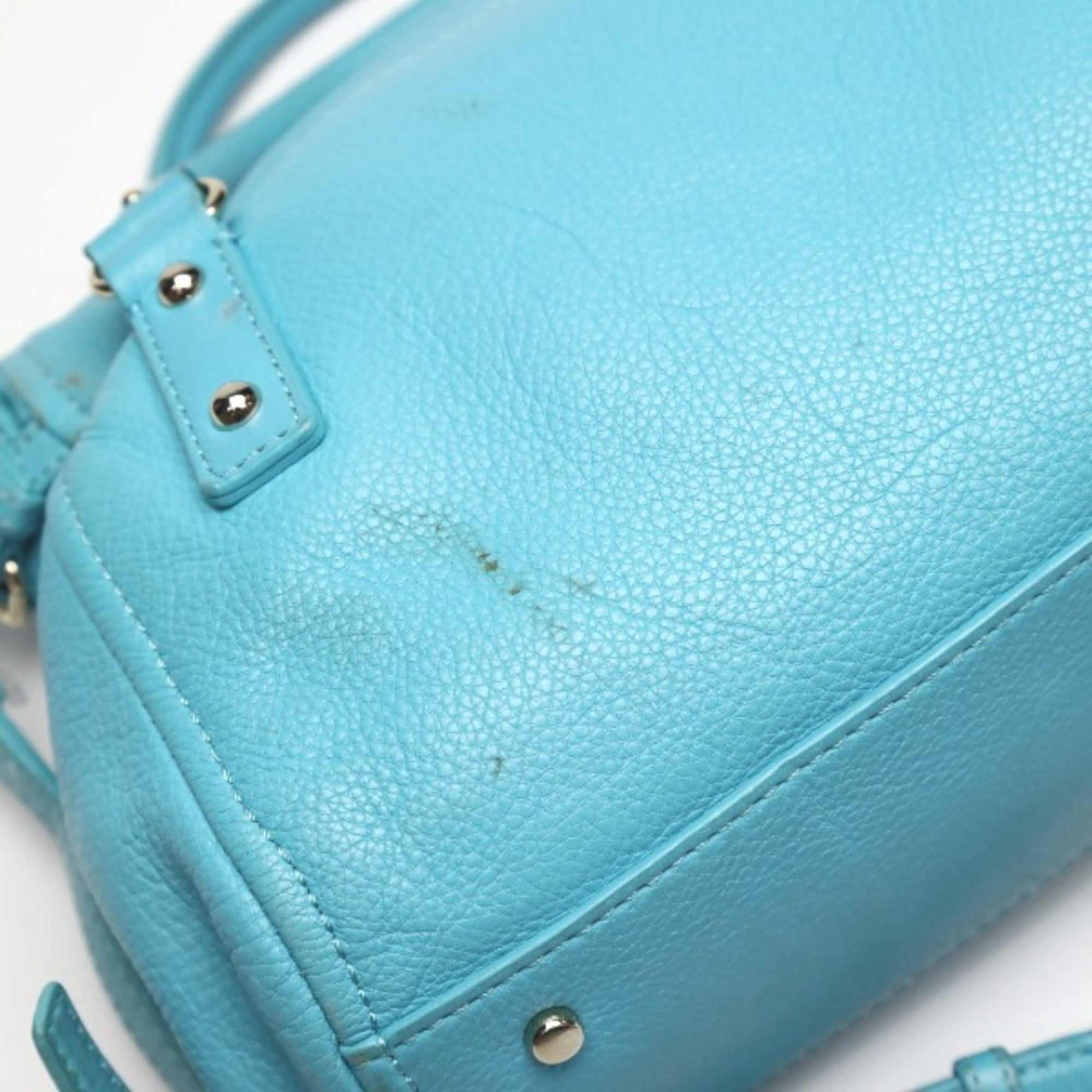 Pre-Owned Kate Spade 2WAY Shoulder Bag Handbag Sky Blue (Fair)
