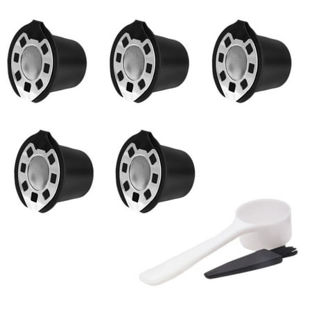

5 Pcs Coffee Filters for Stainless Steel Mech Refillable Coffee Capsule Pod Dripper Basket Cup Cafeteira