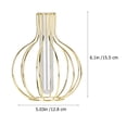 thumbnail image 3 of Miangastore Vase Golden Metal 1Pcs 6.1x5in, 3 of 8