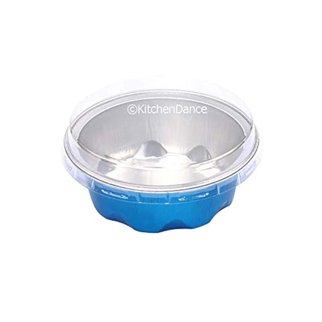 Vasos de aluminio KitchenDance de 60 ml con tapa, minivaso de aluminio de colores