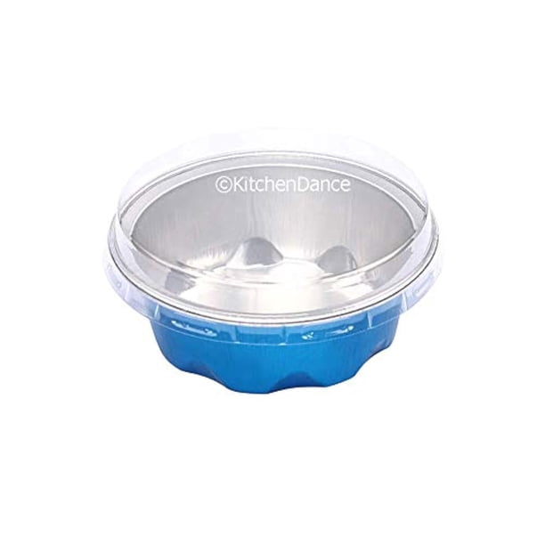 Vasos de aluminio KitchenDance de 60 ml con tapa, minivaso de aluminio de colores
