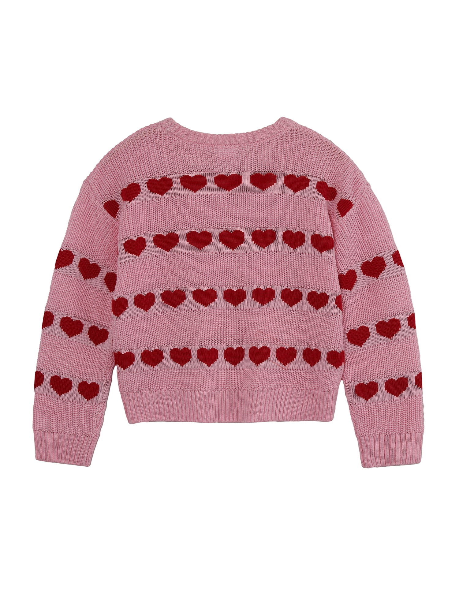 Way to Celebrate Girls Valentine's Day Sweater, Sizes 4-18