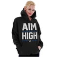 thumbnail image 3 of US Air Force Aim High USAF Logo Hoodie Sweatshirt Women Men Brisco Brands S, 3 of 6