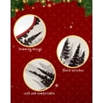 thumbnail image 6 of Black Forest Christmas Tree Skirt 36 Inches Large Christmas Skirt Tree, Pastoral Deer Animals Silhouette Rustic Tree Skirt Christmas Decorations for Fireplace Party Holidays Indoor Outdoor, 6 of 7