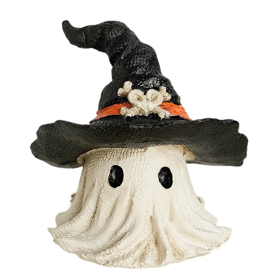 Halloween Ghost Figurine Cute Spooky Decor for Tabletop Unique Home Decoration for Halloween Ambiance Desk Shelf Mantel Party
