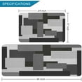 thumbnail image 6 of 2 Pieces Kitchen Rugs, Abstract Non Slip Purple Art Painting Comfort Indoor Floor Mat Runner Rug Set for Laundry Office Sink Bathroom (17"x48"+17"x24"), 6 of 14