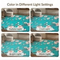 thumbnail image 7 of ODIKA 2'x3' Non Slip Cherry Blossom with Artistic Teal and Pink Flower Branch Motif Washable Doormat Non-Slip, Low Pile for Entryway, Kitchen, Laundry Room, 7 of 7
