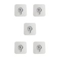 thumbnail image 1 of maskred 1/2/3/5 Screw Hanger Acrylic Wall Stick Holder Household Storage Screw Hook Seamless Rack 1pcs 5PCS, 1 of 6