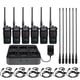 thumbnail image 1 of Walkie Talkies Retevis RT86 de trabajo de largo alcance, paquete de 6 con cargador, 1 of 9