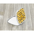 thumbnail image 2 of Letter Y Football Black Old Gold and White Compact Mirror CJ1080-YSCM, 2 of 4