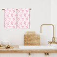 thumbnail image 5 of Pink Bow Kitchen Towel Cute Bowknot Dish Towel 18 x 26 Inch Hand Drying Tea Towel for Valentine''s Day Bathroom Decor Cooking Baking Party Supplies, 2 Pcs, 5 of 6