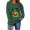Army Green women fall sweatshirt a1, variant on Women Fall Winter Long Sleeve Graphic Pullover Tops Cute Round Neck Casual Sweatshirts Halloween Print Loose Blouse Autumn Trendy Clothes, Green L
