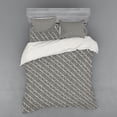 thumbnail image 2 of Ambesonne Tribal Bedding Set 3 Pcs, Chevron Design Lines, Twin XL, Off White Black, 2 of 3