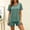 Army Green, variant on WIZUTIZ Women's Solid Color Crew Neck Short Sleeve Shorts Pajama Set Soft Modal Cotton Loungewear Comfy Sleepwear Casual 2 Piece Lounge Set