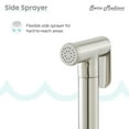 thumbnail image 3 of Avallon Pro Widespread Kitchen Faucet with Side Sprayer in Brushed Nickel, 3 of 12