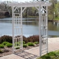 thumbnail image 5 of Dura-Trel Wellington Arbor 72" x 85" Outdoor Garden Arch Lattice Trellis, 5 of 7