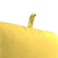 thumbnail image 5 of Jordan Manufacturing 45" x 22" Sunray Yellow Solid Rectangular Outdoor Chair Cushion with Ties and Hanger Loop, 5 of 12