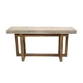 thumbnail image 4 of 55 Inch Console Sideboard Sofa Table, Hand Carved Wood Apron, Classic Brown, Saltoro Sherpi, 4 of 5
