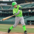 thumbnail image 3 of JASGOOD 2 Pairs Baseball Socks and 1 Belt for Youth Kids Unisex Softball Socks Green, 3 of 6