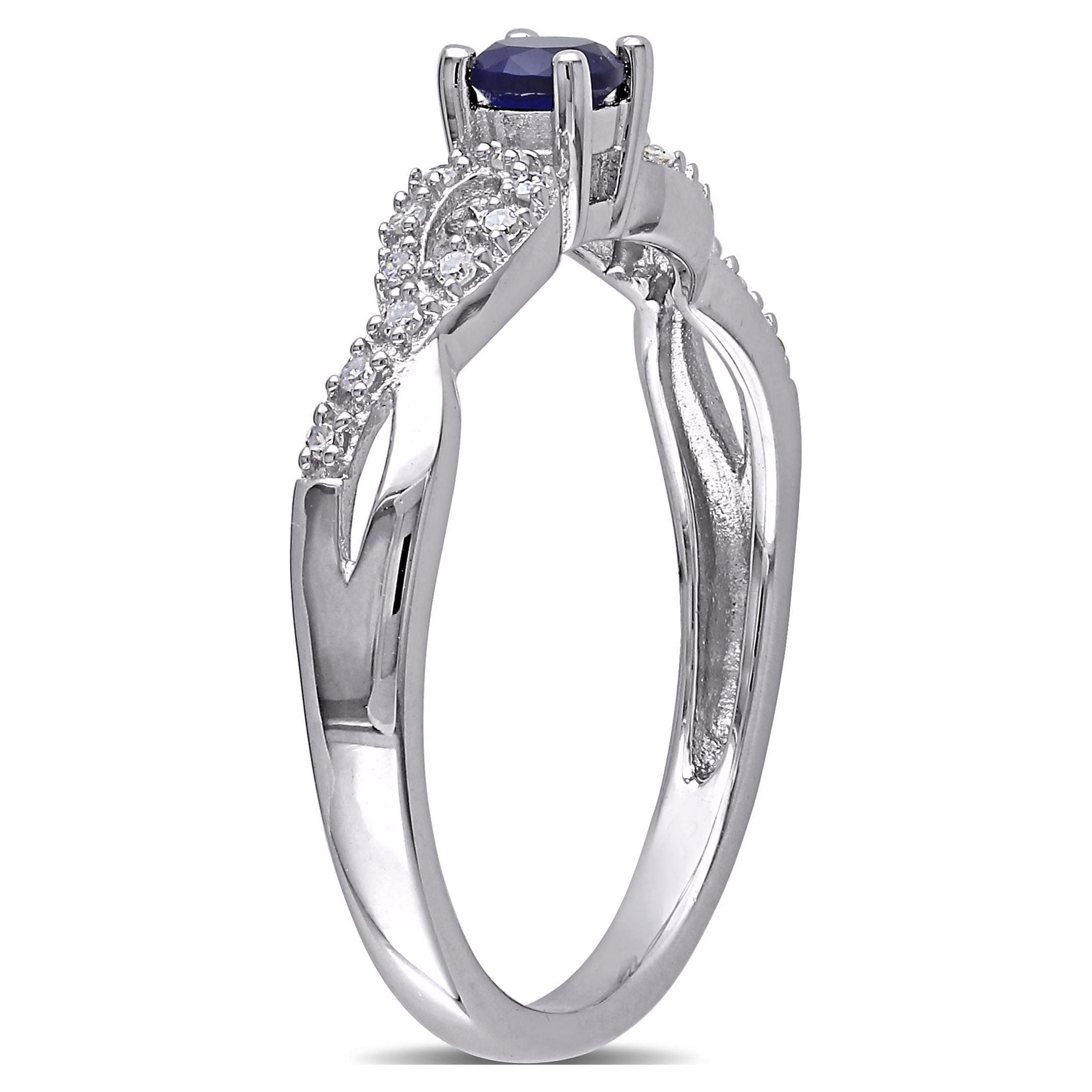 Everly Women's Created Sapphire Sterling Silver Ring