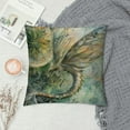thumbnail image 2 of ARISTURING Beautiful Enchanted Dragonfly Throw Pillow Cover Cozy Square Throw Pillowcases Home Decorative for Bed Couch Sofa Living Room Cushion Cover, 2 of 5