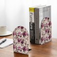 thumbnail image 5 of Picia Rose Flowers Pattern Wood Bookends for Shelves,Non-slip Bookends, Heavy Duty Wooden Bookend Support,1 Pair, 5 of 8
