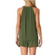 thumbnail image 3 of INSPIRE CHIC Conjuntos de Lounge de 2 Piezas para Mujeres, Pijama Halter de Cuello en V, Conjunto de Pantalones Cortos con Bolsillos, Ropa Sin Mangas de Verano XS Verde, 3 of 5