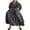 Black Leopard, variant on Elegant Women Plus Size Maxi Shirt Dress Long Sleeve Button Smocked Waist Loose Swing Long Dress with Pockets