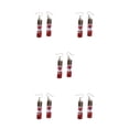 thumbnail image 1 of Pendientes de gota Minnieouse 1 par colgantes de botellas de cristal con flores, 1 of 6