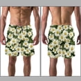 thumbnail image 3 of luoweisi Men's Beach Shorts Quick Dry Swim Trunks with Mesh Lining Daisy L, 3 of 5
