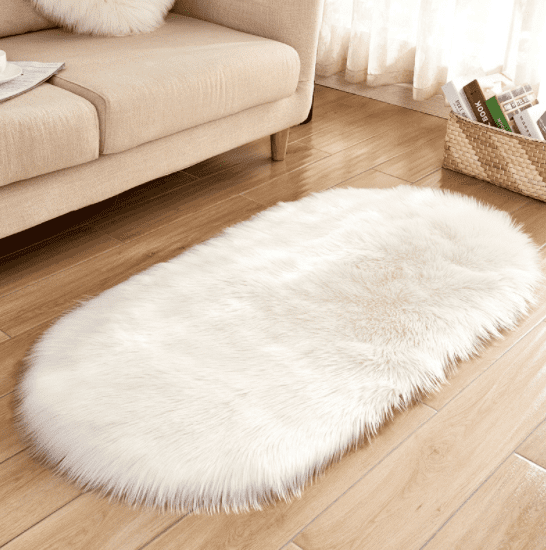 47 Types Fluffy Bedroom Faux Fur Fake Wool Sheepskin Rugs Carpet Floor Mat Home 