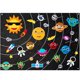 thumbnail image 1 of Tablero de fieltro Montessori para niños, juguetes educativos para bebés, granja oceánica, insectos, patrón de dibujos animados, decoración de pared, regalo de cumpleaños, 1 of 4