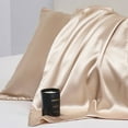 thumbnail image 4 of AUQ Pillow Covers,Premium Satin Feel Pillow Cover,Fine Stitching Queen Size Pillows,Purple, 4 of 4