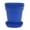 Blue, variant on Mintra Garden - 19cm Round Garden Pots - (19cm Diameter - 7.5inW x 6.75inH)