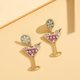 thumbnail image 4 of European and American Popular Fruit Earrings Fashion High Wine Glass Lemon Slice Ear Jewelry Colorful Women's Earrings, 4 of 4
