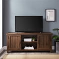 thumbnail image 3 of Pemberly Row 58" Modern Farmhouse Wood TV Stand in Dark Walnut, 3 of 6