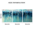 thumbnail image 3 of Blue Abstract Hanging Plants Triptych Unframed Canvas Print 12x16 Inches - Living Room Bedroom Wall Art Decor - Modern Print (No Frame), 3 of 6