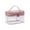 B, variant on Travel Makeup Bag 210g Double Layer Soft Zipper Portable Cosmetic Organizer for Women Toiletry