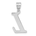 thumbnail image 3 of Auriga 14k White Gold Letter L Initial Pendant for Women, 3 of 6