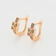 thumbnail image 5 of Aretes Dama con Esmeraldas Rubí Zafiro y Citrino Oro 18K Lam dorado Unitalla, 5 of 7