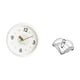 thumbnail image 5 of Reloj de pared,Reloj de pared decorativo,moderno y elegante,Reloj de pared redondo silencioso,sin tictac,ideal para regalar.,servilletero,Soporte para servilletas de mesa,organizador de, 5 of 8