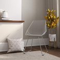 thumbnail image 2 of CosmoLiving by Cosmopolitan CosmoLiving Ellis Accent Moderne, Chaise en Métal Gris, 2 of 5