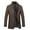 Brown, variant on Men's Coat Warm Winter Jacket Mid Length Casual Stand Collar Solid Color Side Slit Pocket Cardigan Jacket Outwear