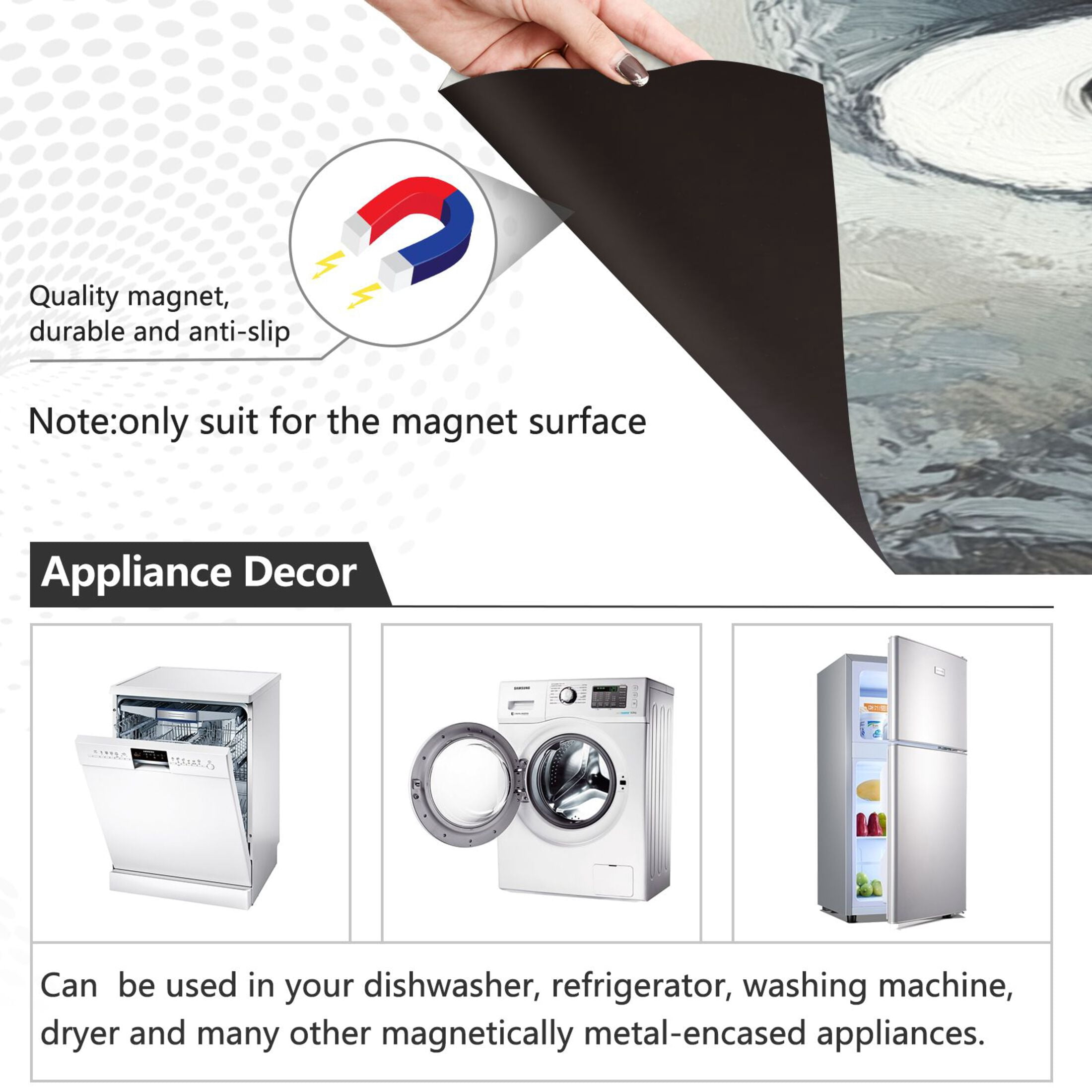 Dishwasher Magnetic Sticker 23x26 Inch Refrigerator Magnetic Sticker Washing Machine Magnetic Sticker Kitchen Panel Magnetic Sticker Home Decor Super Cute Cartoon Penguins